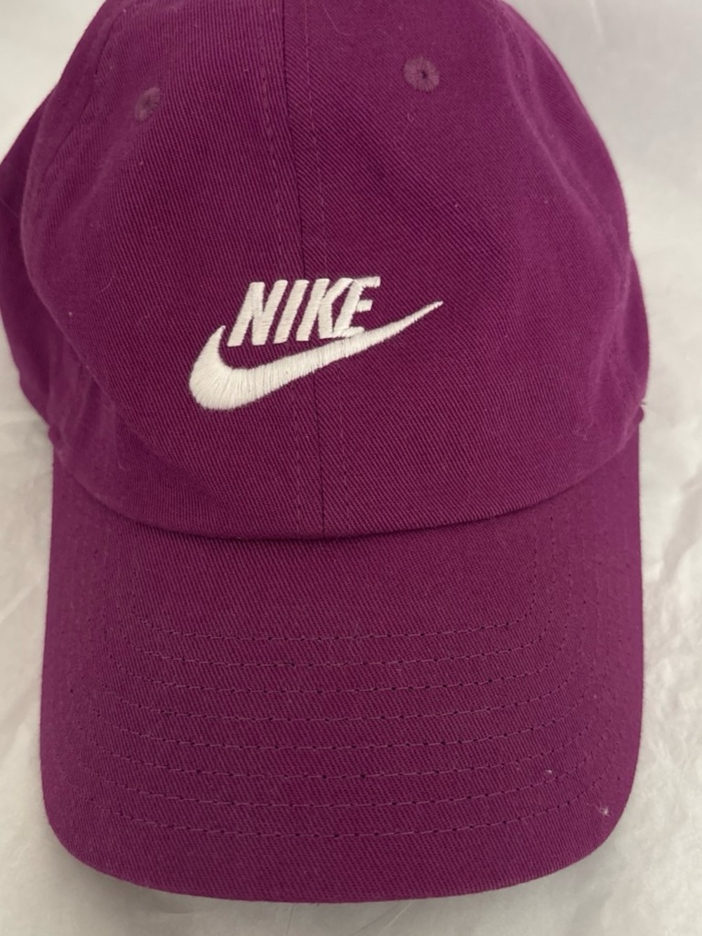 Nike Women's Plum Baseball Cap with White Swoosh